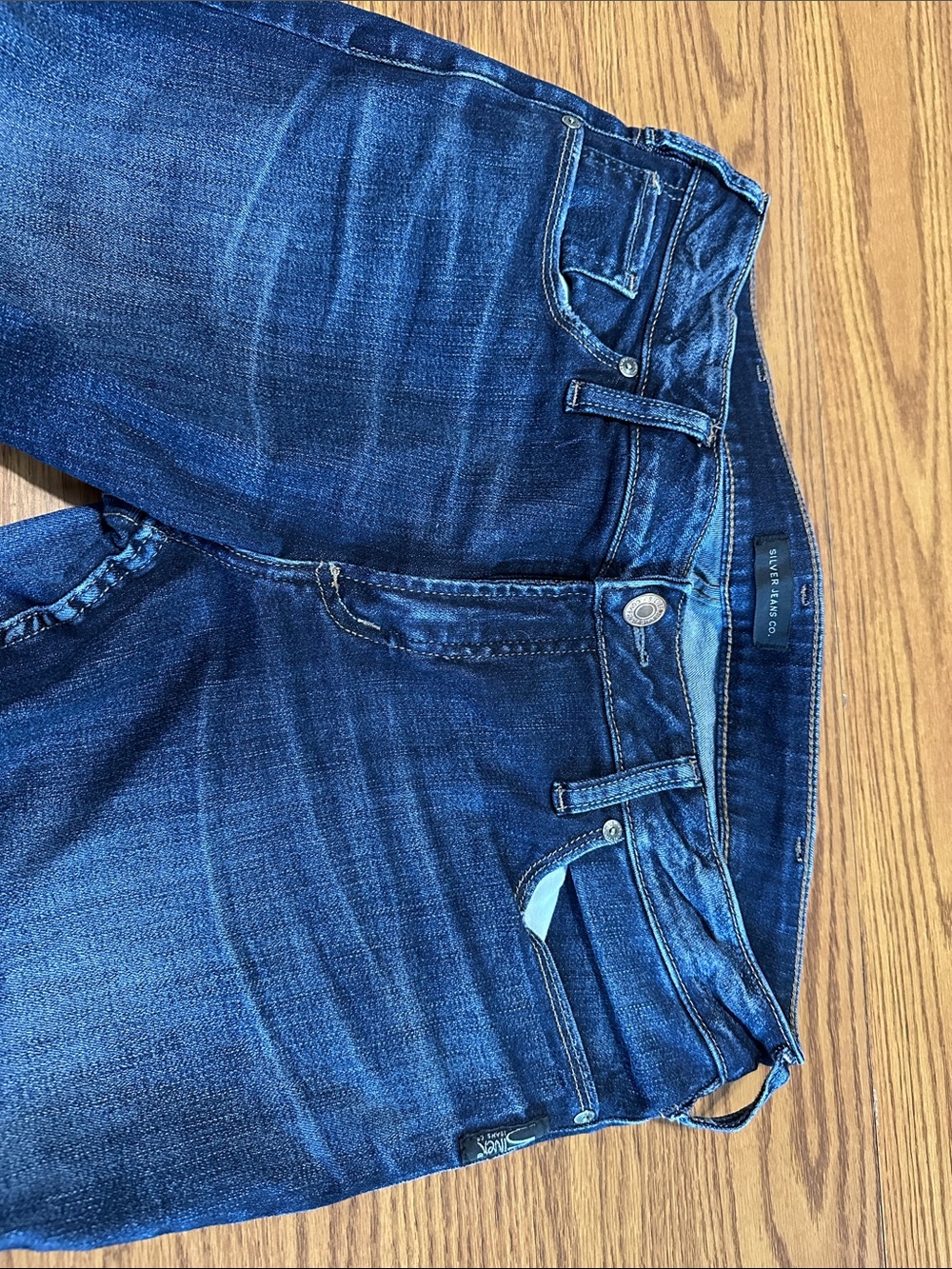Silver Jeans Women's Skinny Jeans in Dark Blue Wash